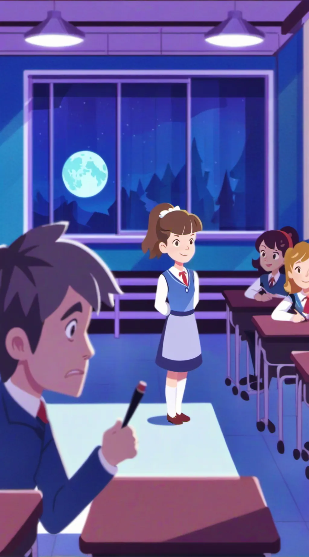 ai character: Math Class background