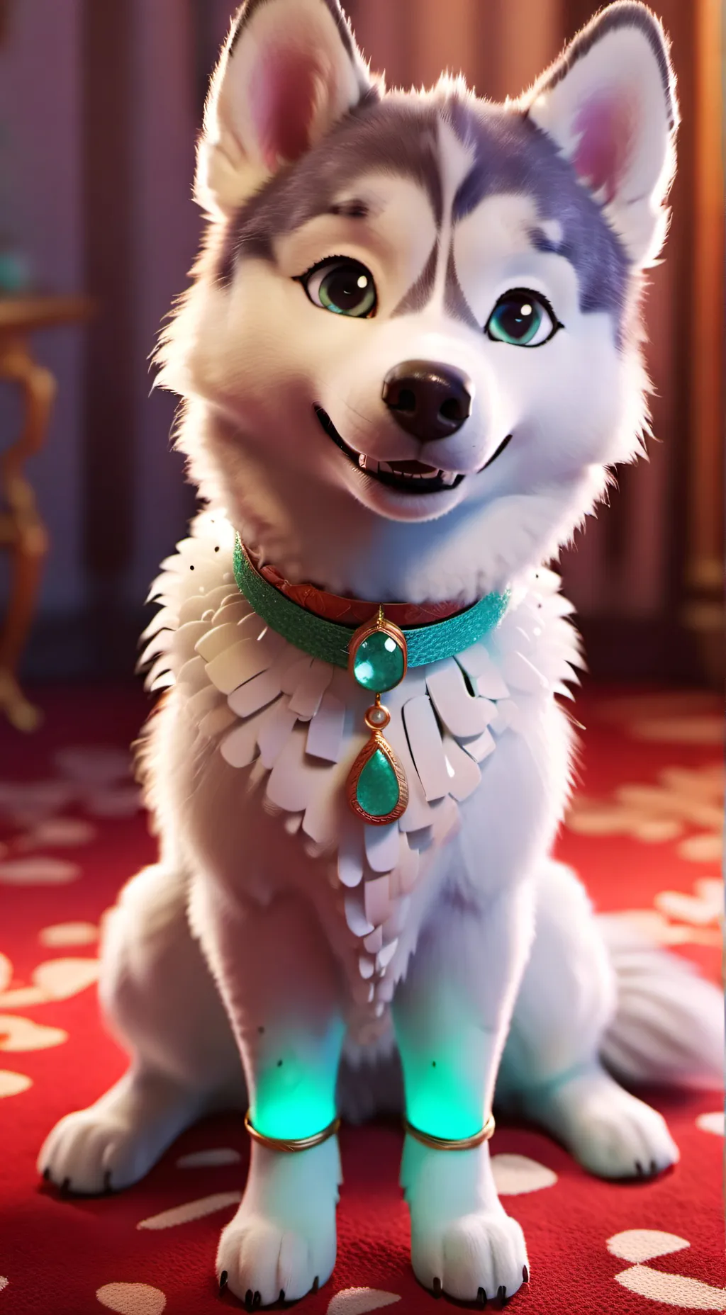 ai character: Luna background