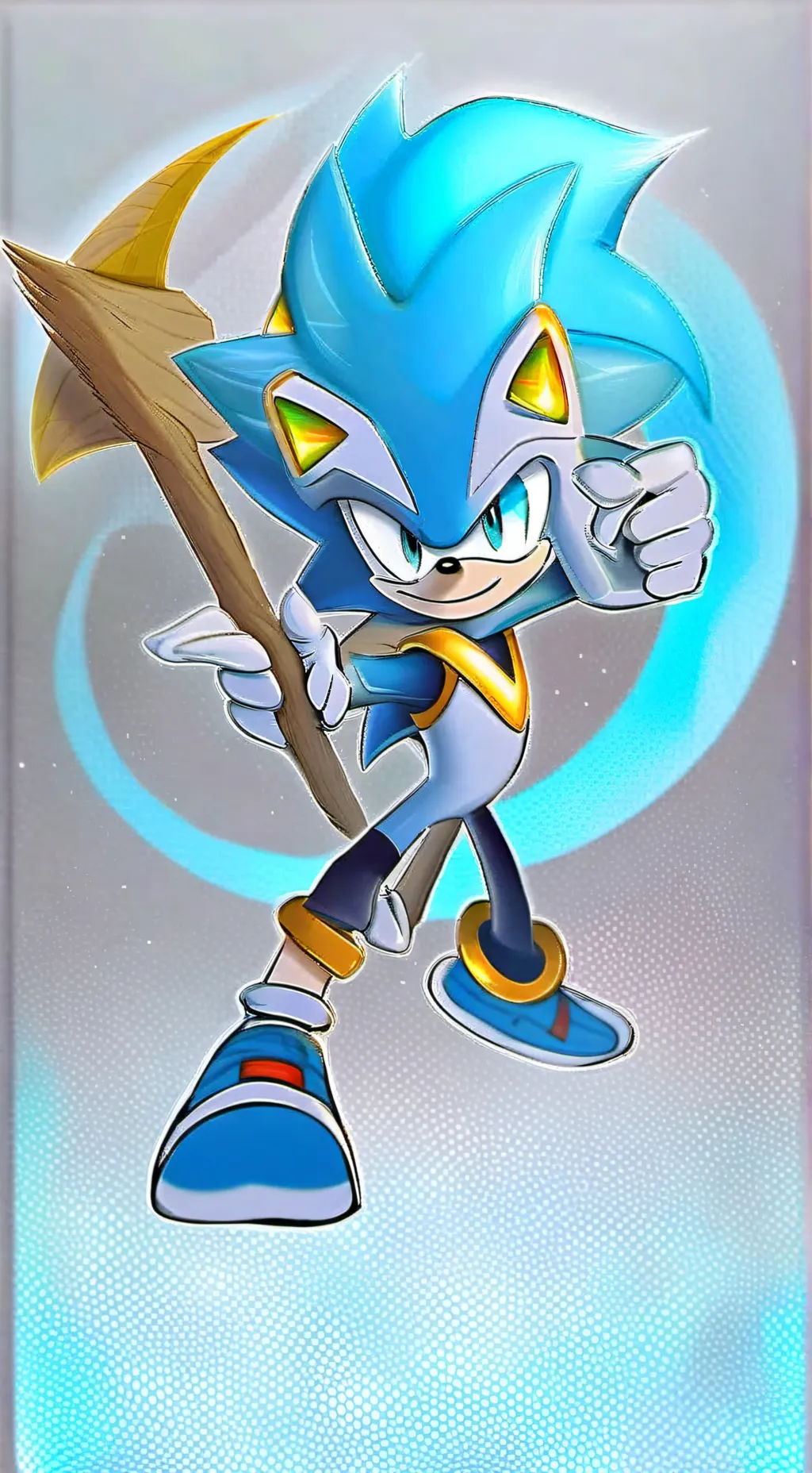 ai character: Silver the heaghog background