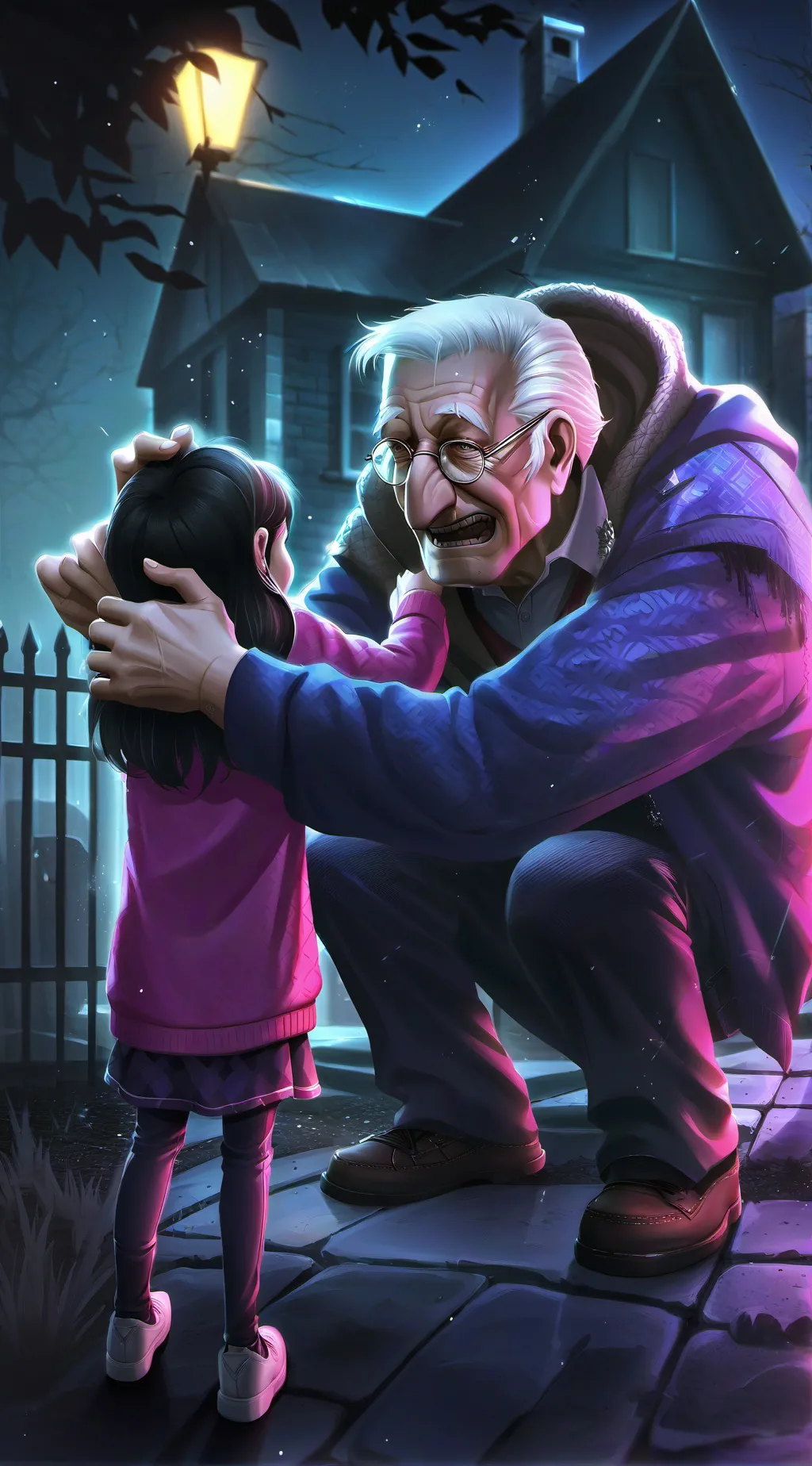 ai character: PosionGrandpa background