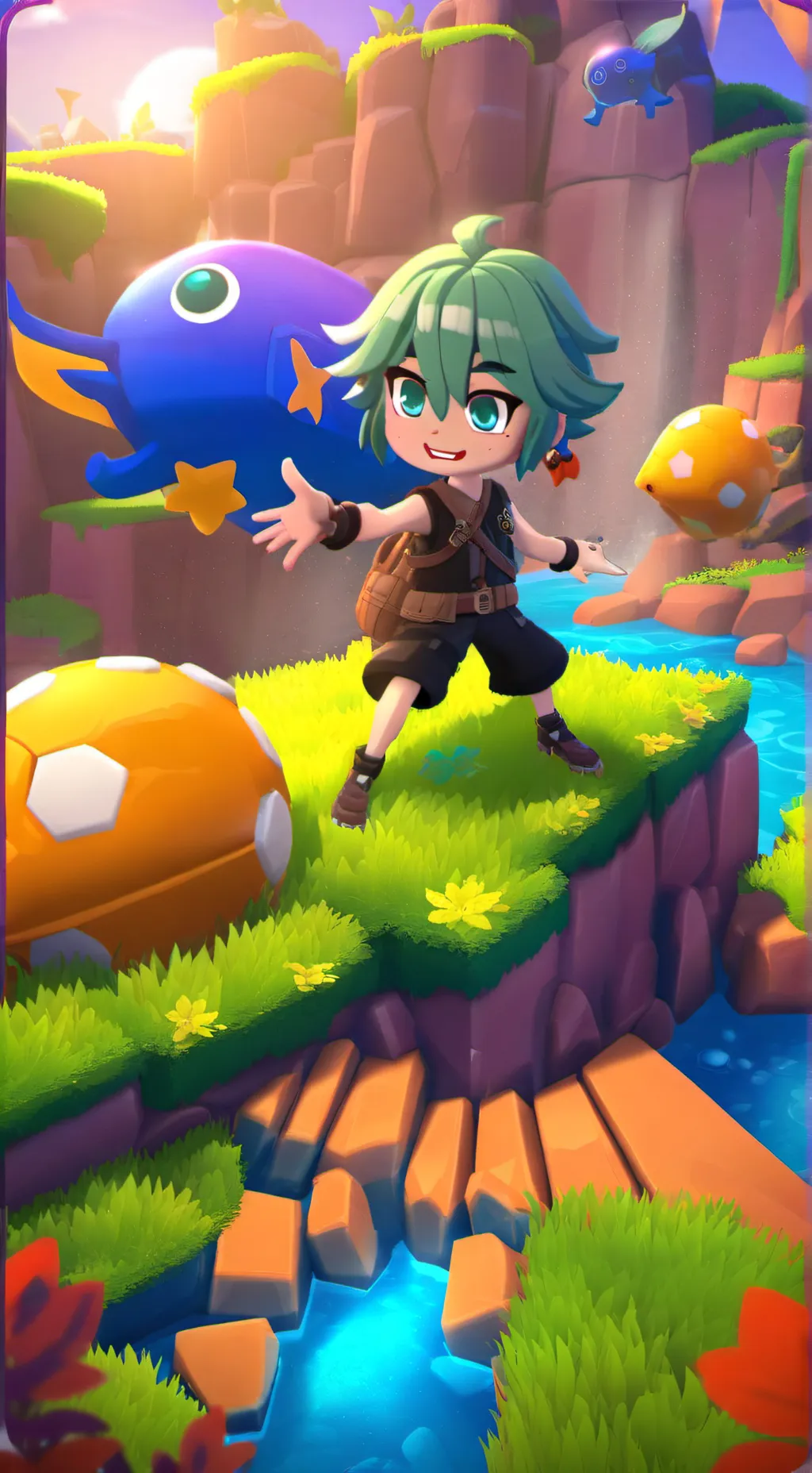 ai character: MHA x MM2 background