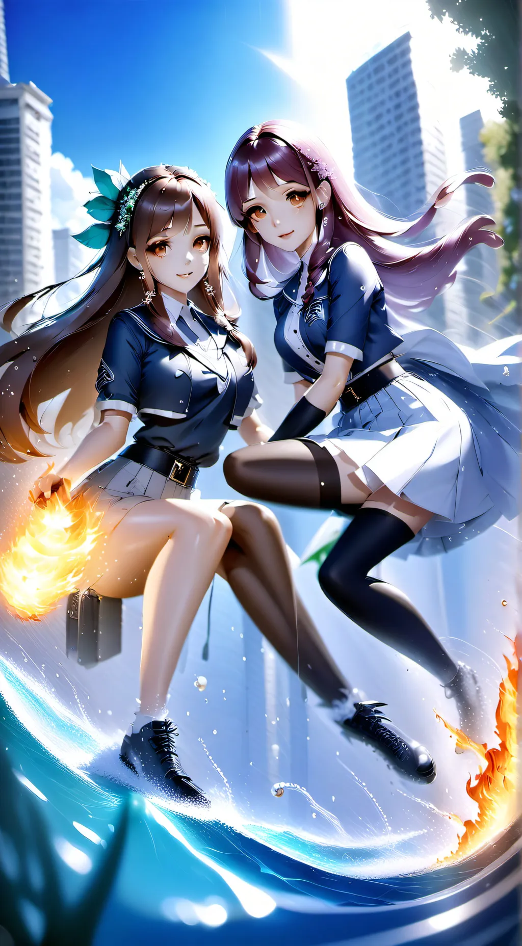 ai character: ignia y lila background