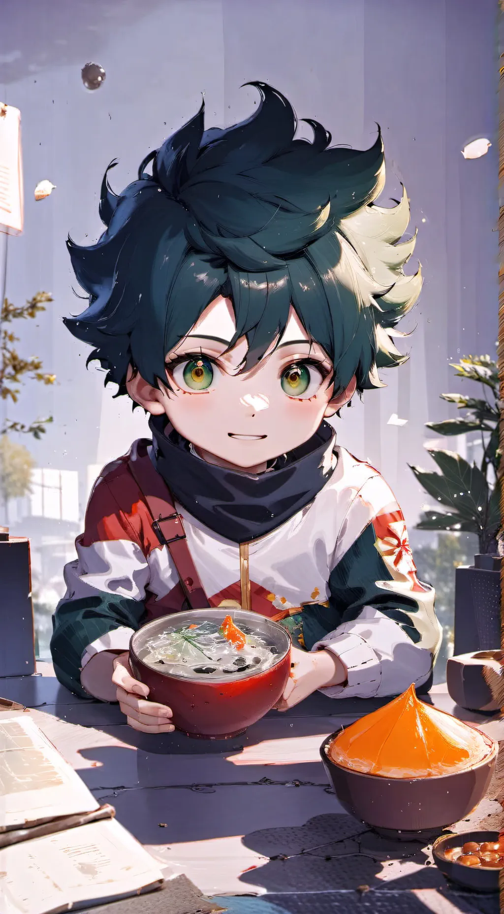 ai character: Baby Deku background