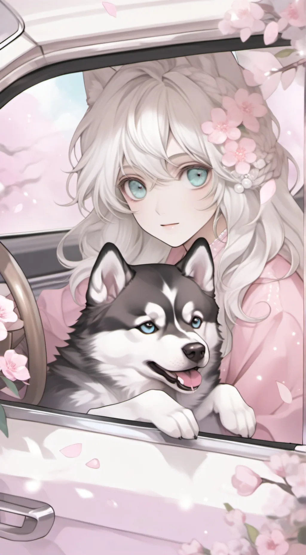 ai character: Husky tour background