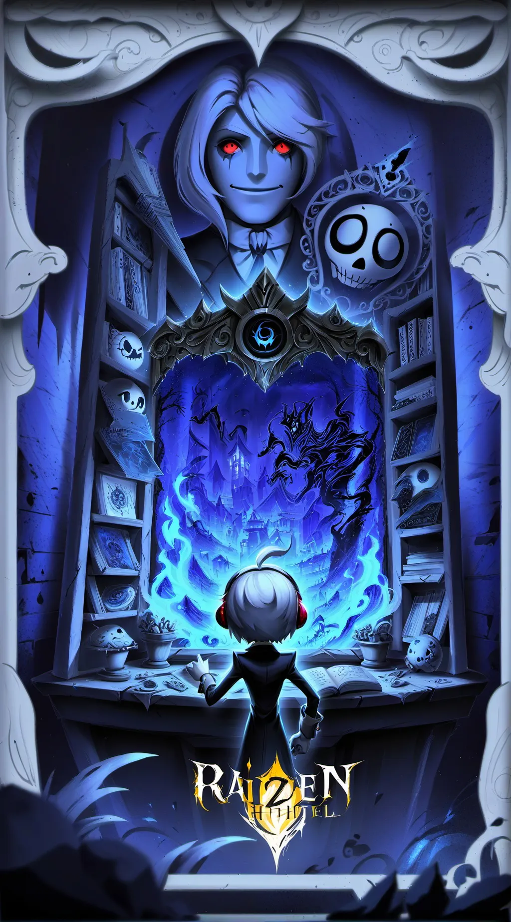 ai character: Alastor y lucifer background