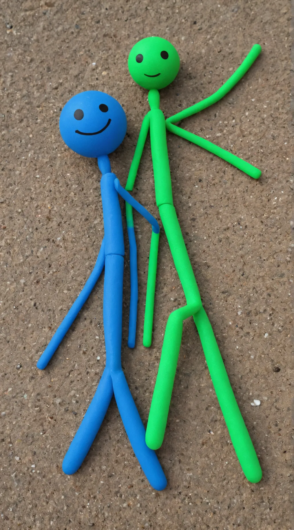 ai character: Blue x Green background