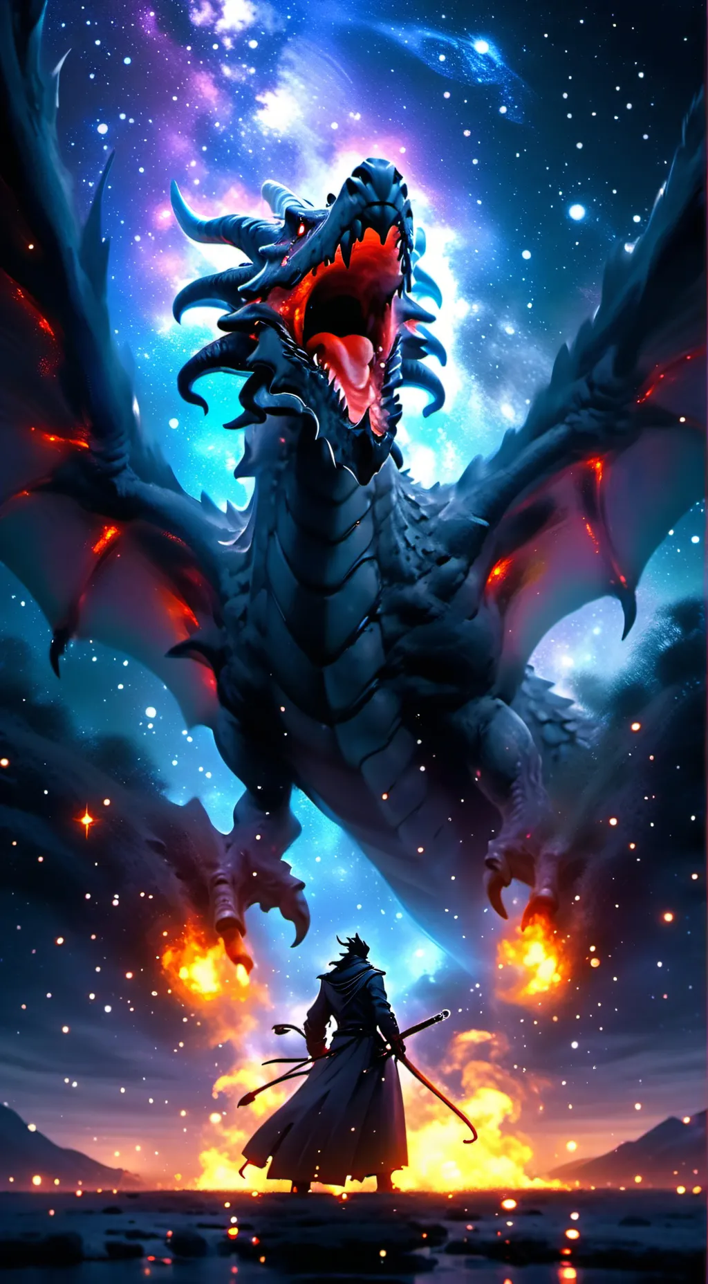 ai character: toothless$hiccup background