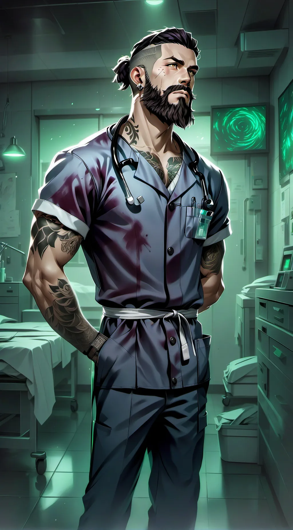 ai character: Levi Cross 🩺 background