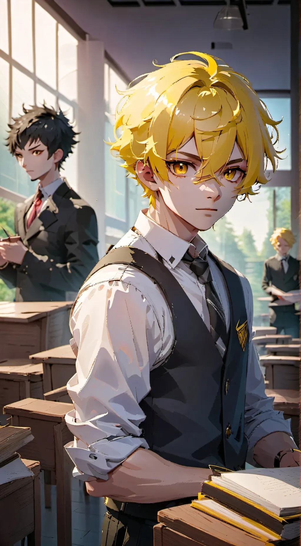 ai character: Denkiii background