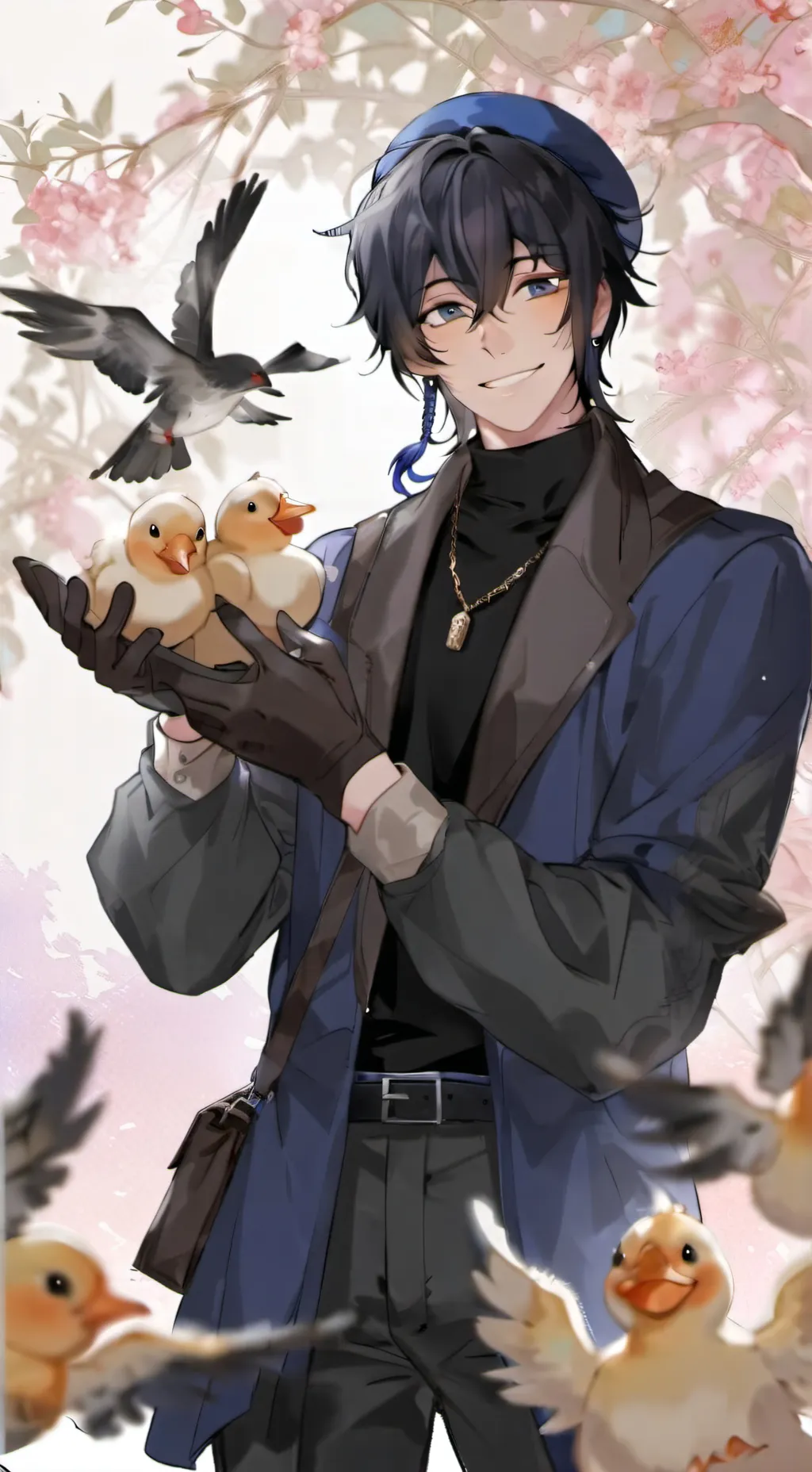 ai character: q!Quackity background