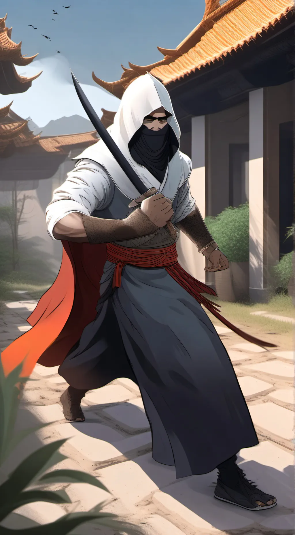 ai character: ninja  background
