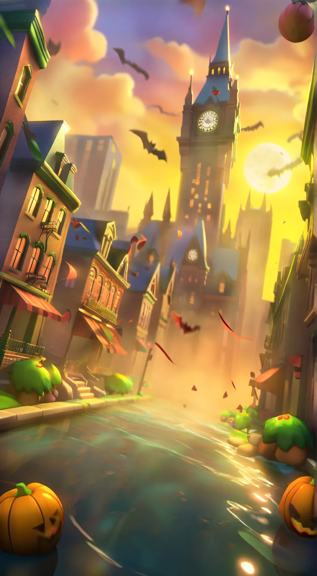 ai character: Gotham City  background