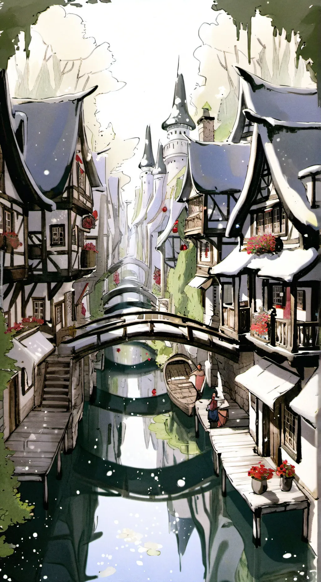 ai character: mha fairy city background