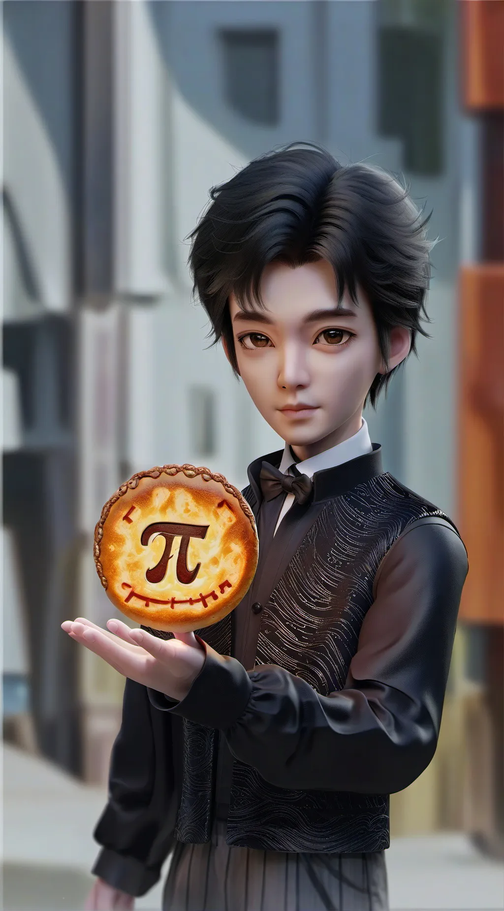 ai character: pi day  background