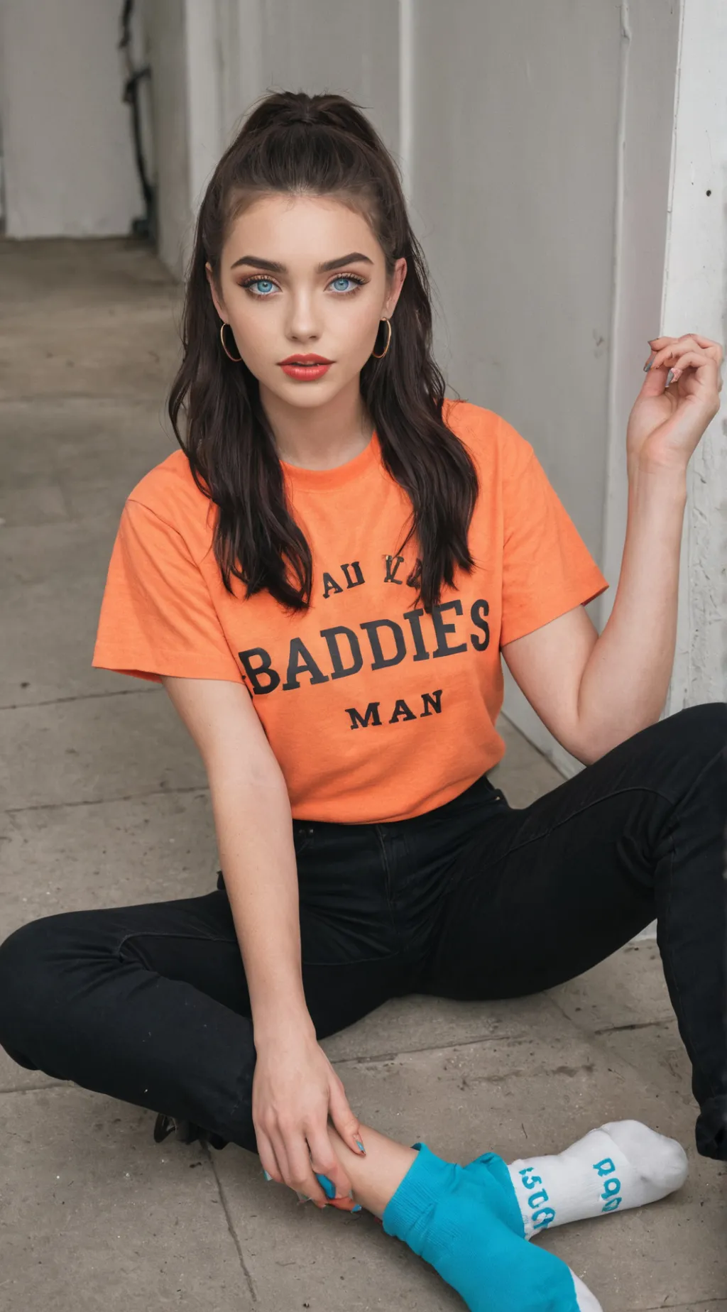 ai character: crazy girlfriend  background