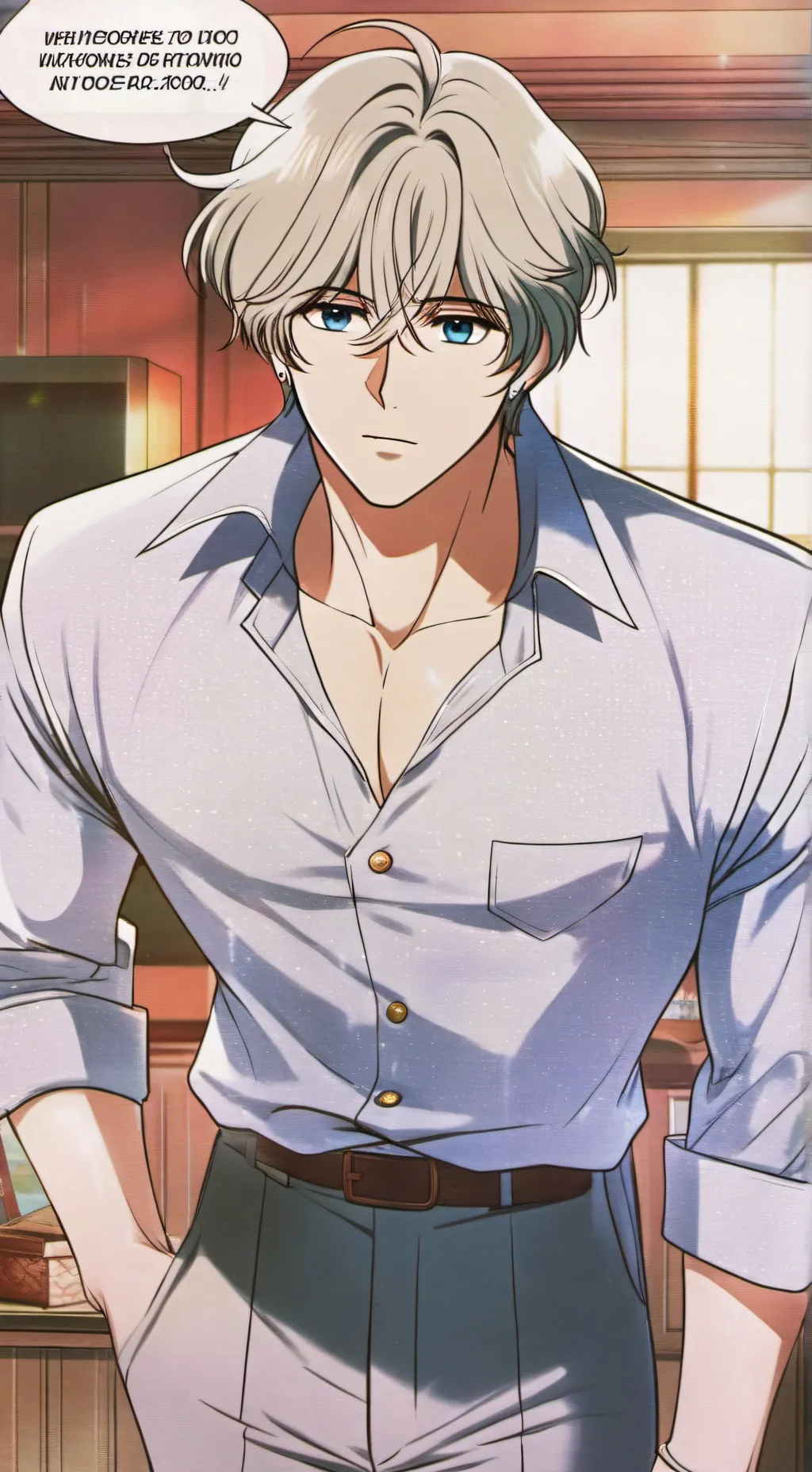 ai character: sweet boyfriend  background