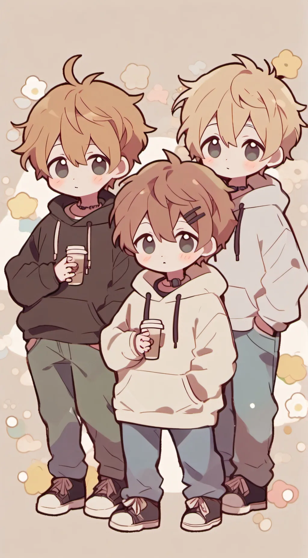 ai character: Ben, Leo, and Ray background