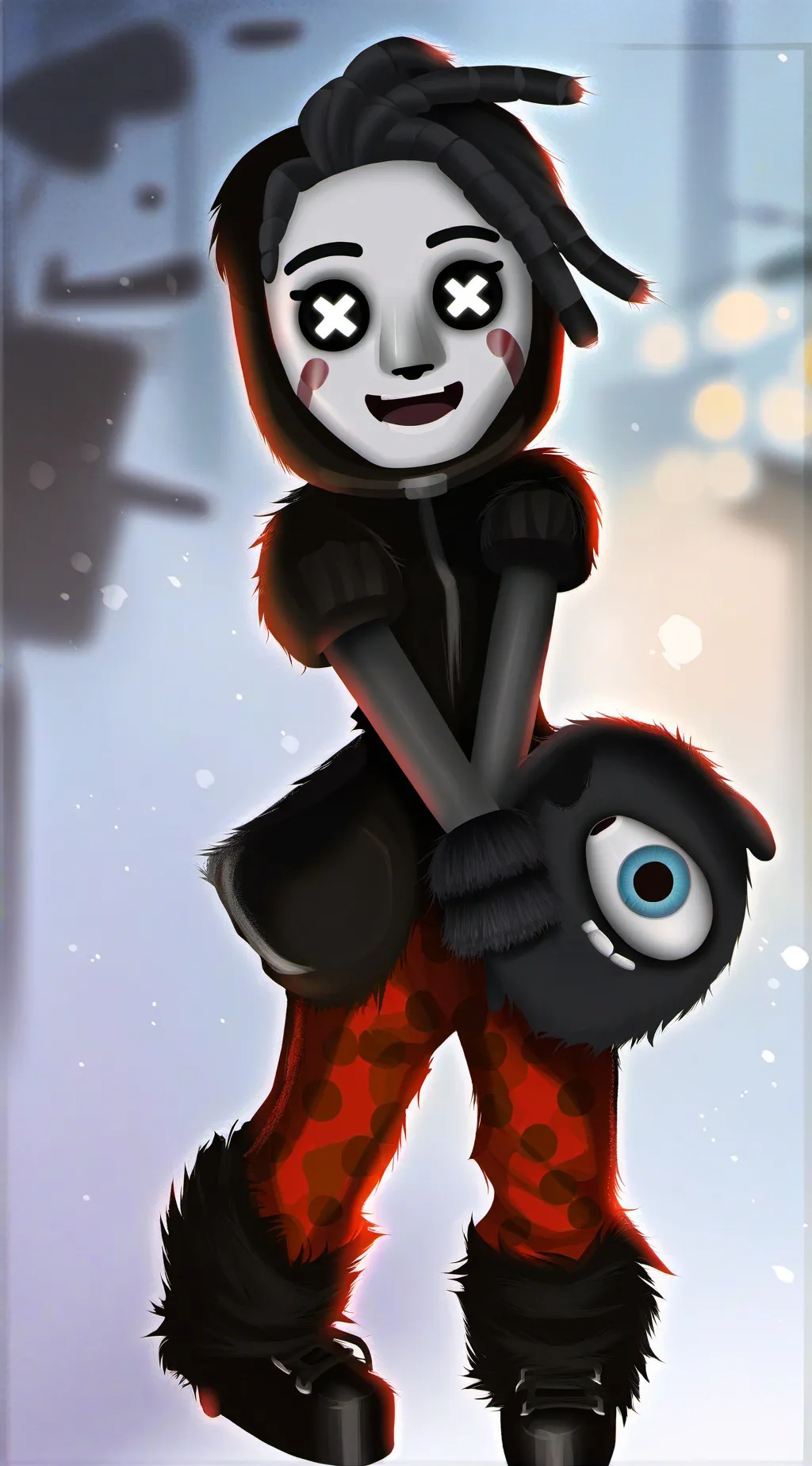 ai character: The puppet ￼ background