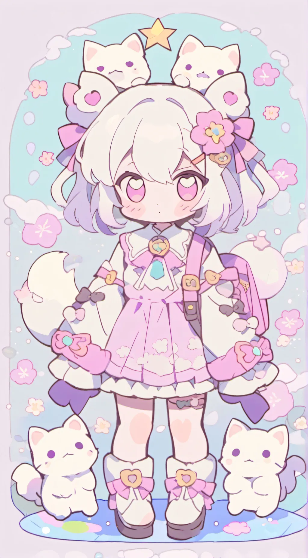 ai character: Neko background