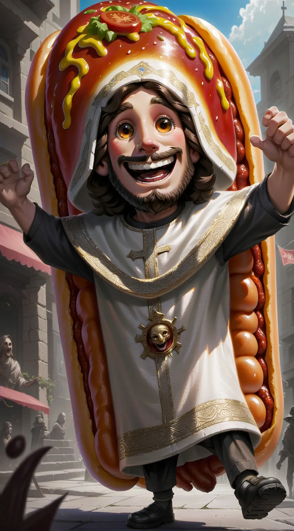 ai character: hotjesus background