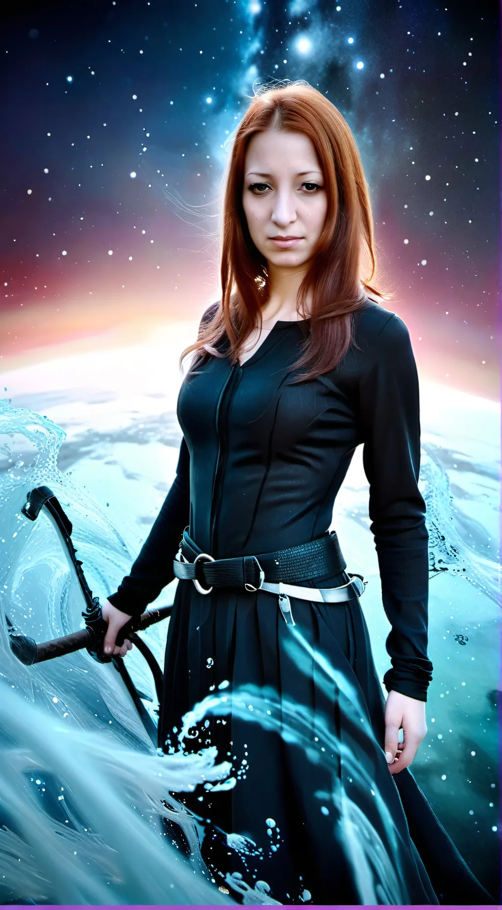 ai character: Galaxy background