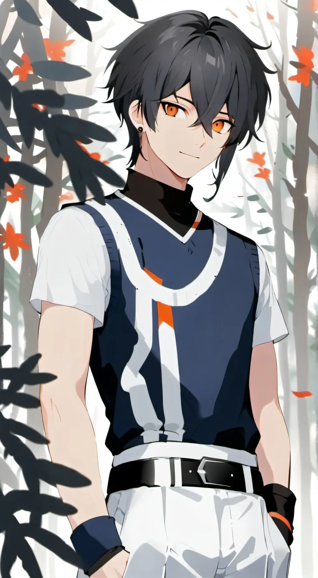 ai character: Tiny Kokoshibo  background