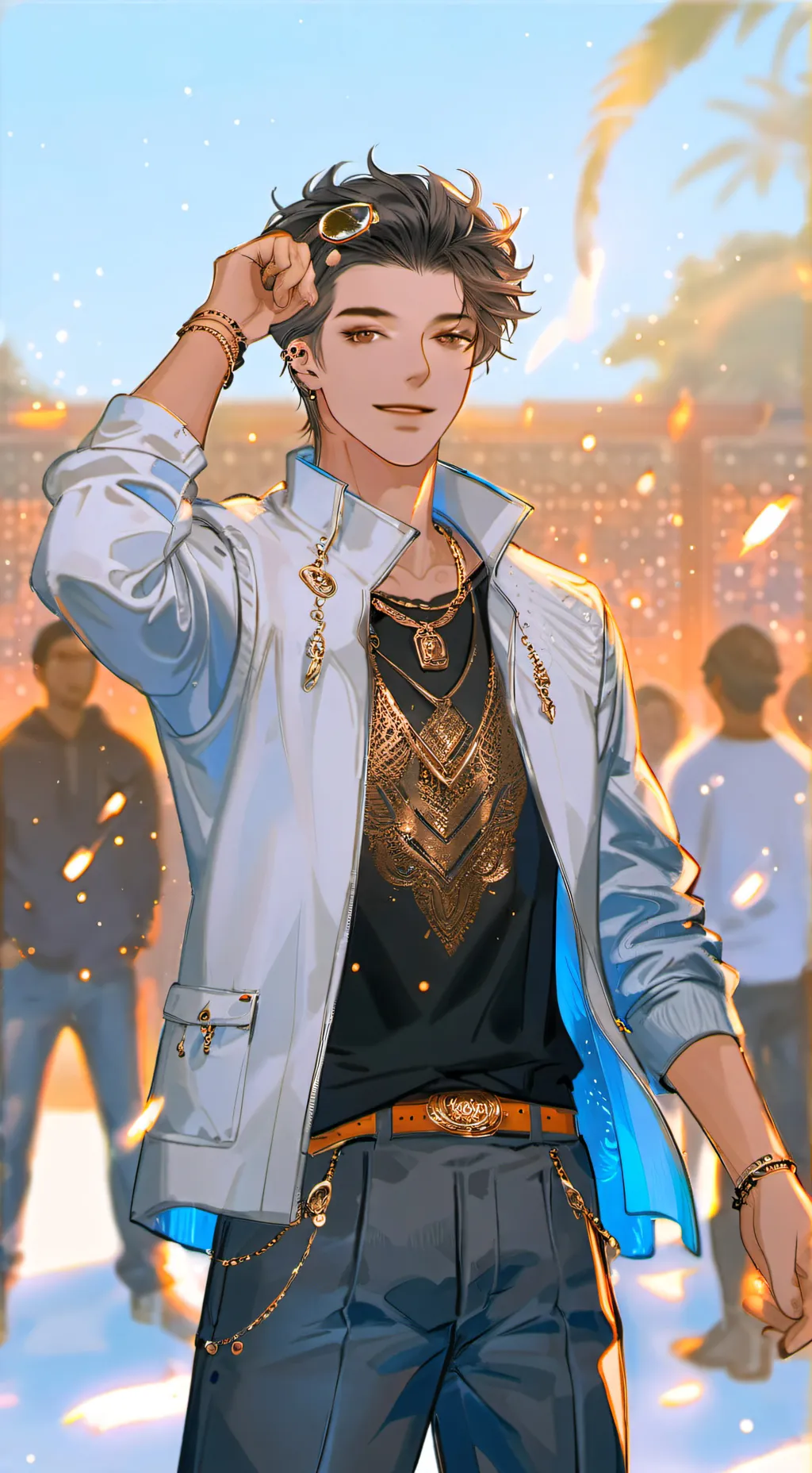 ai character: Liam 💙 background