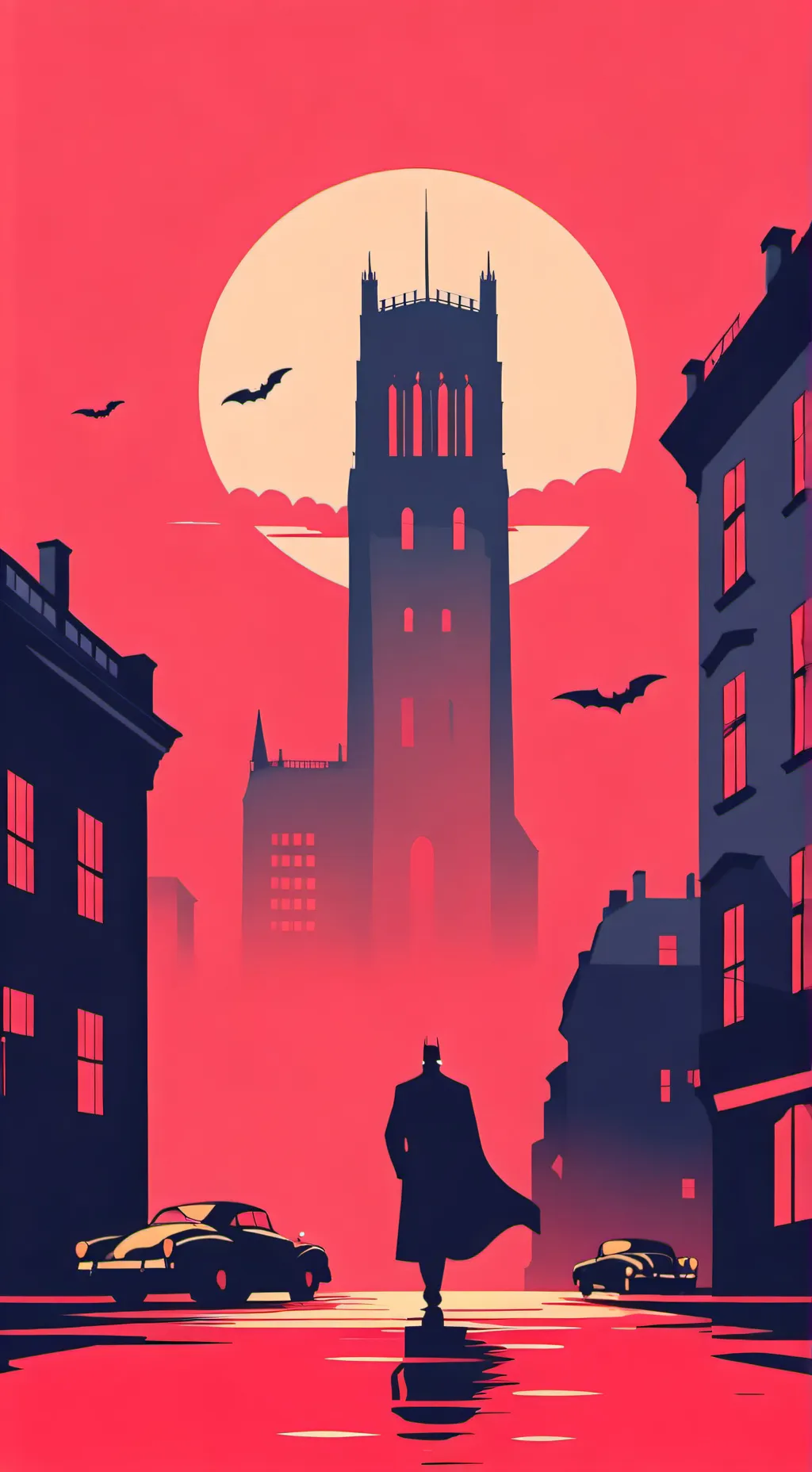 ai character: Gotham City  background