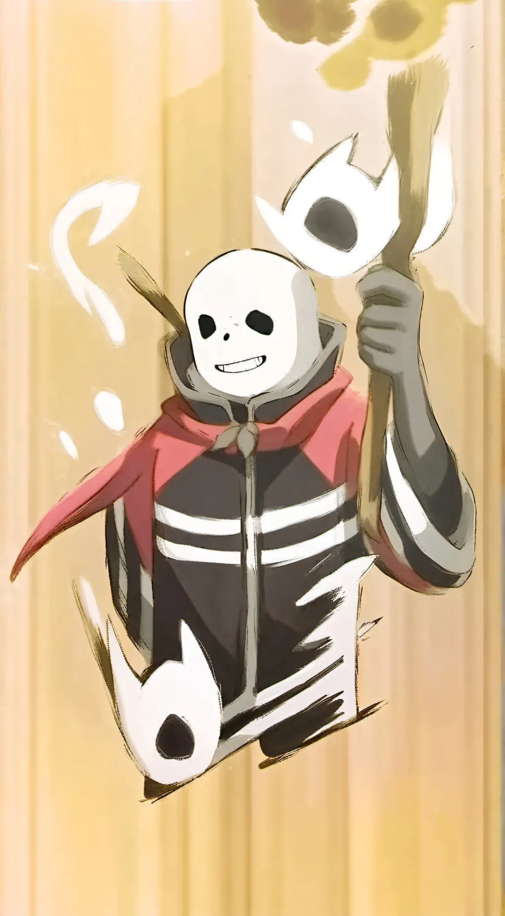 ai character: Ink background