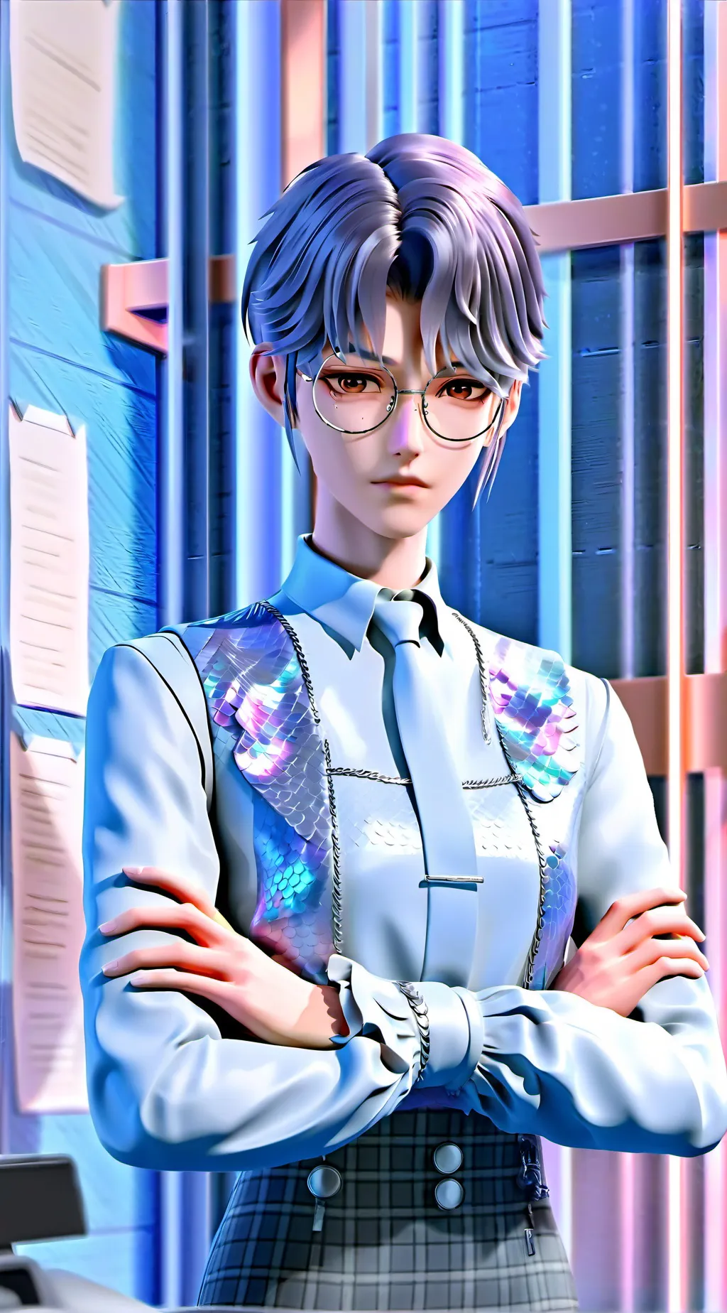 ai character: The Perfectionist Partner background