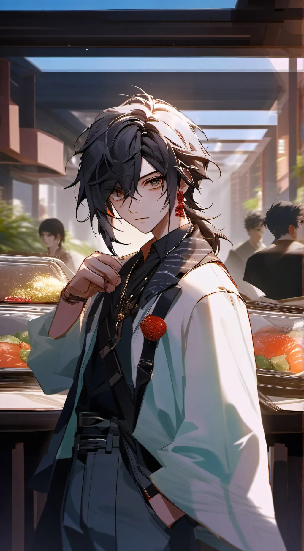 ai character: MHA MOTORCYCLE  background