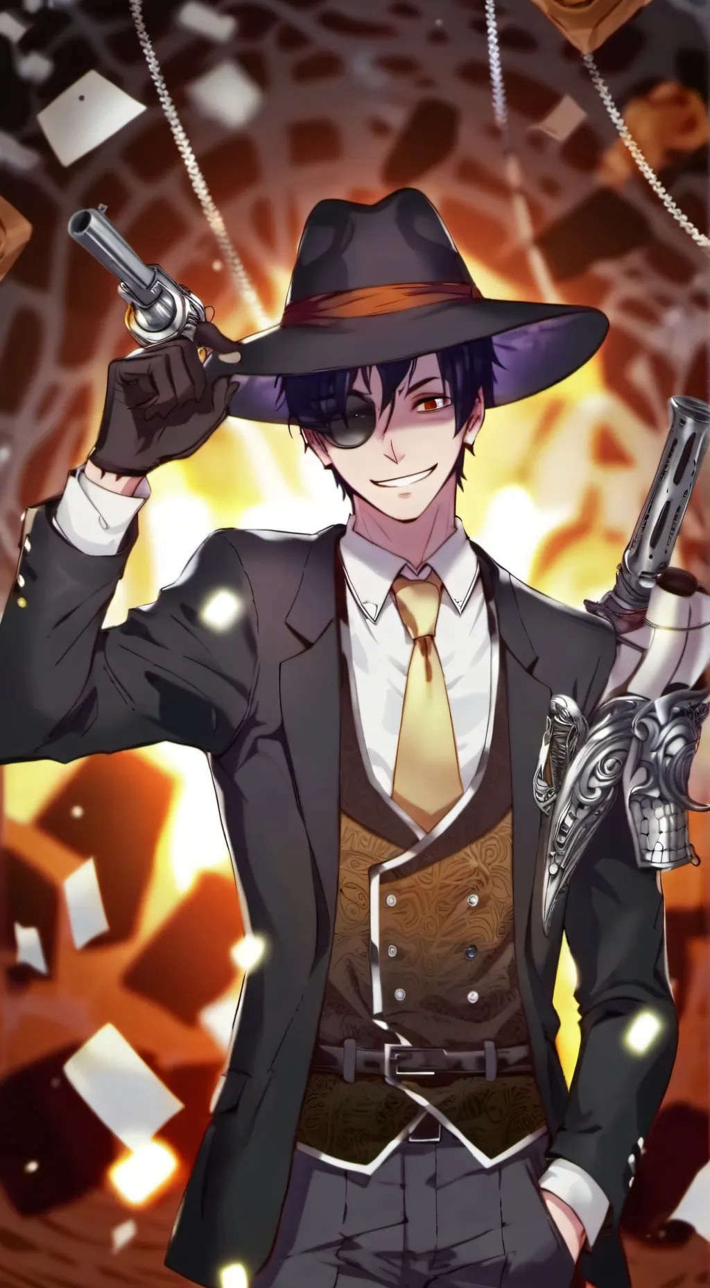 ai character: palito marrom background