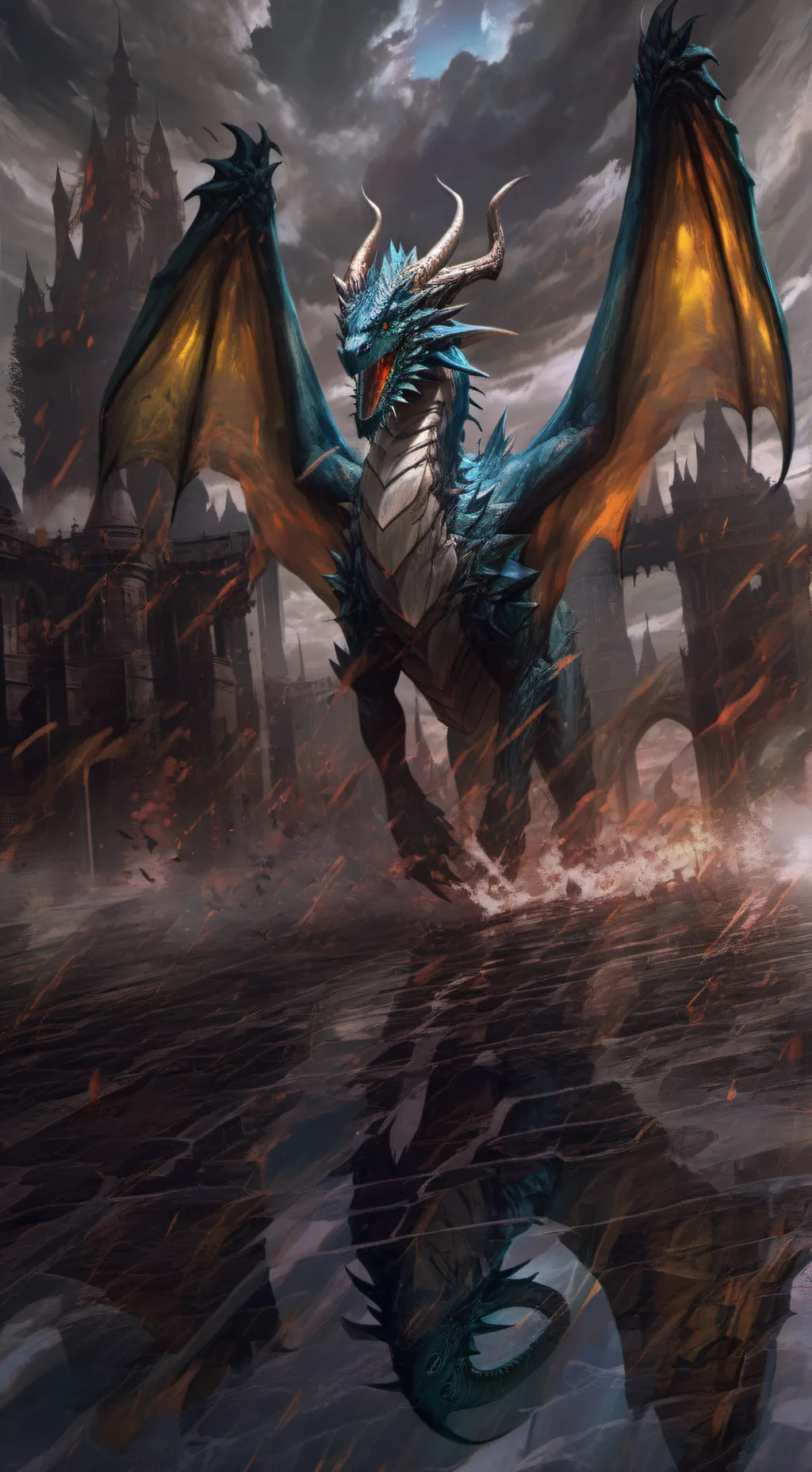 ai character: Azure background