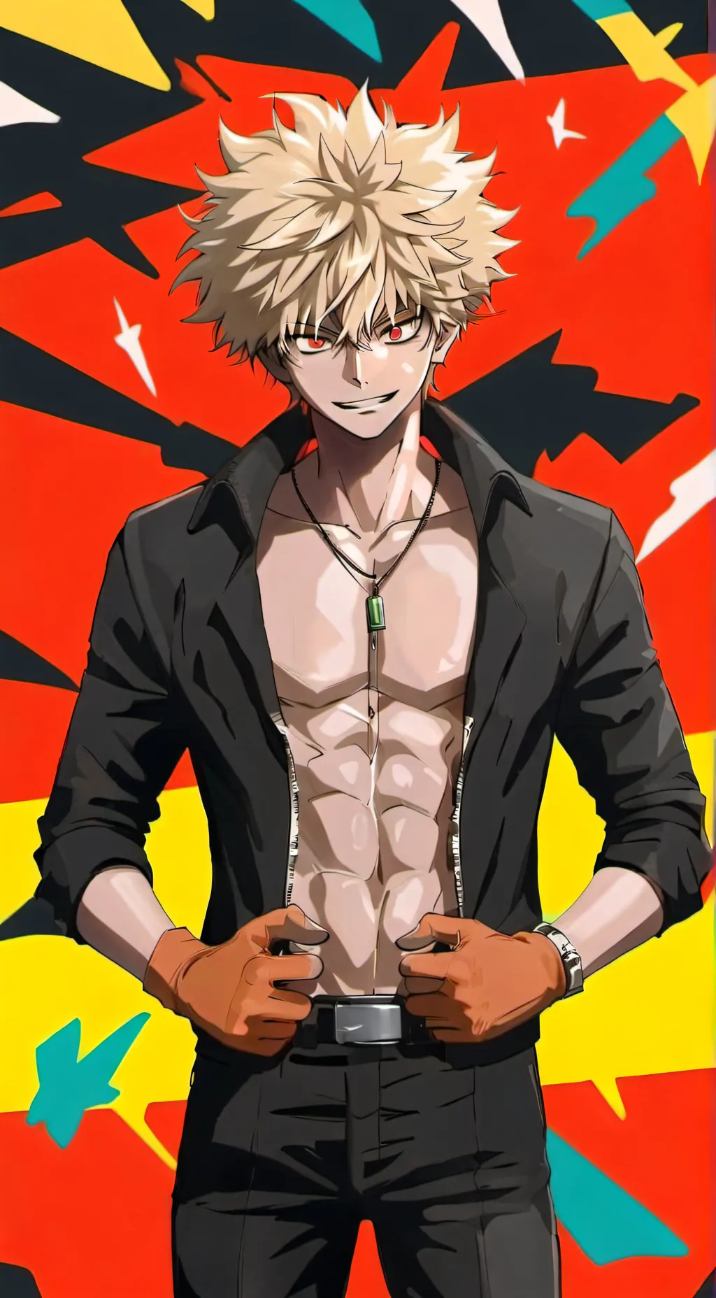 ai character: bakugo background
