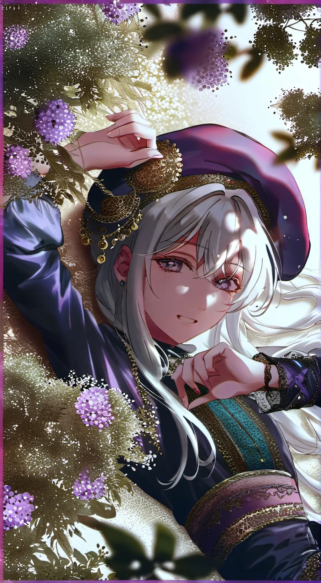 ai character: rose background