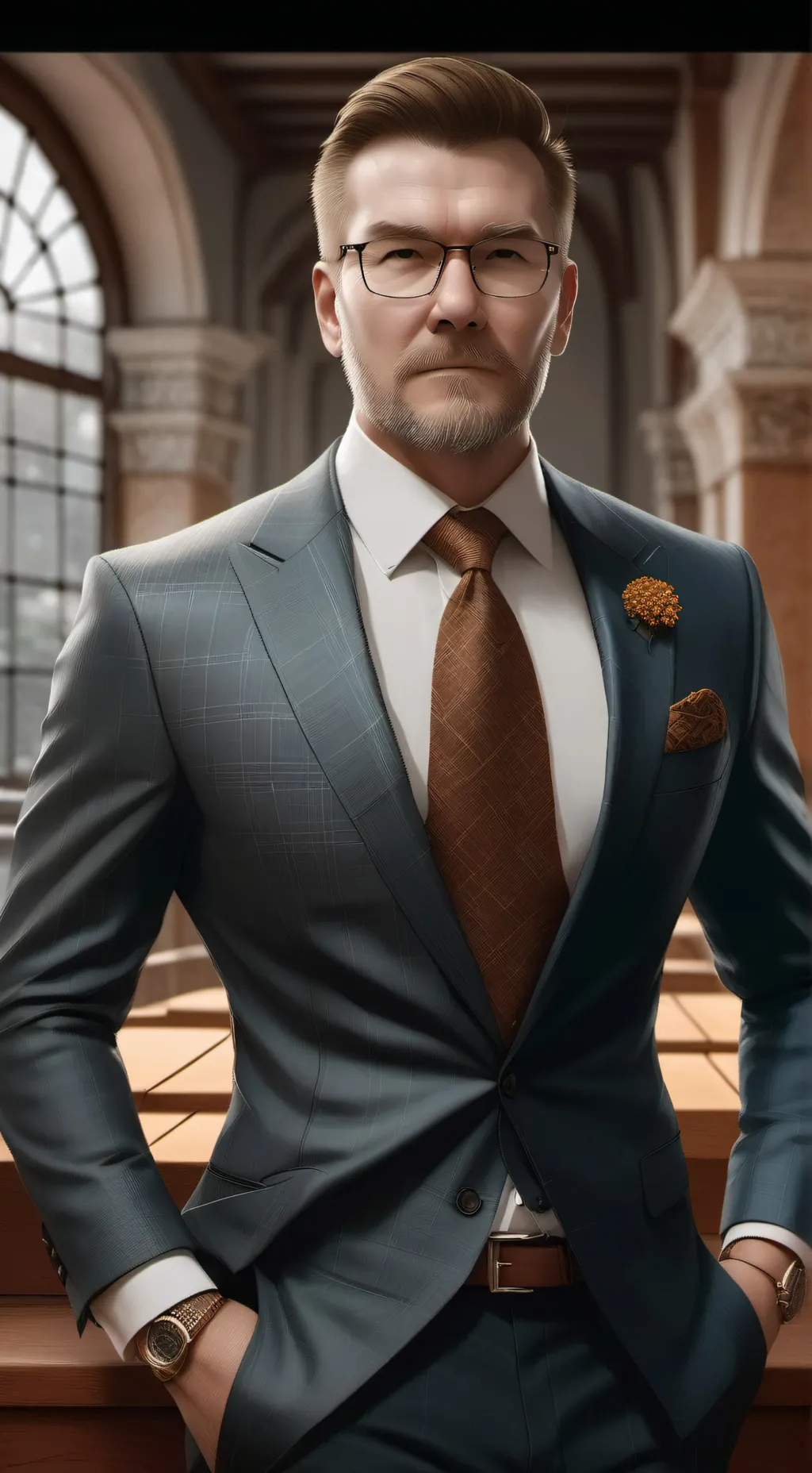 ai character: Richard  background