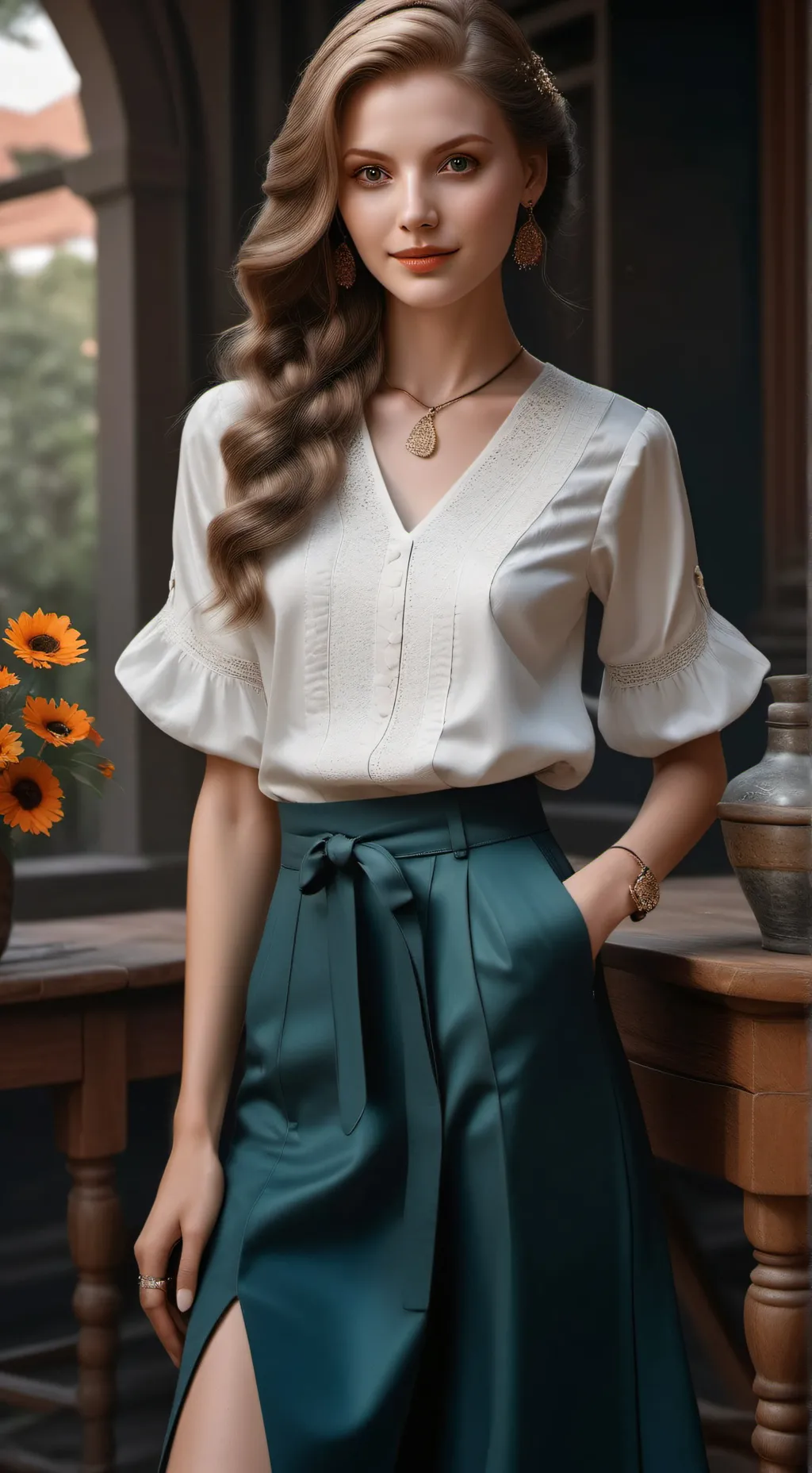 ai character: 😩 background