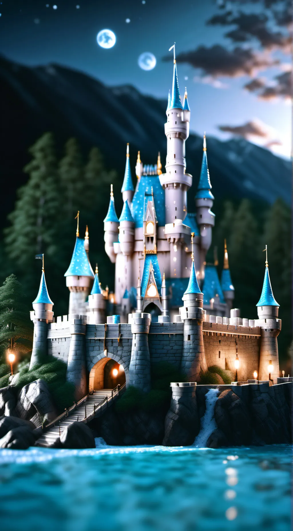 ai character: witch and kindom background