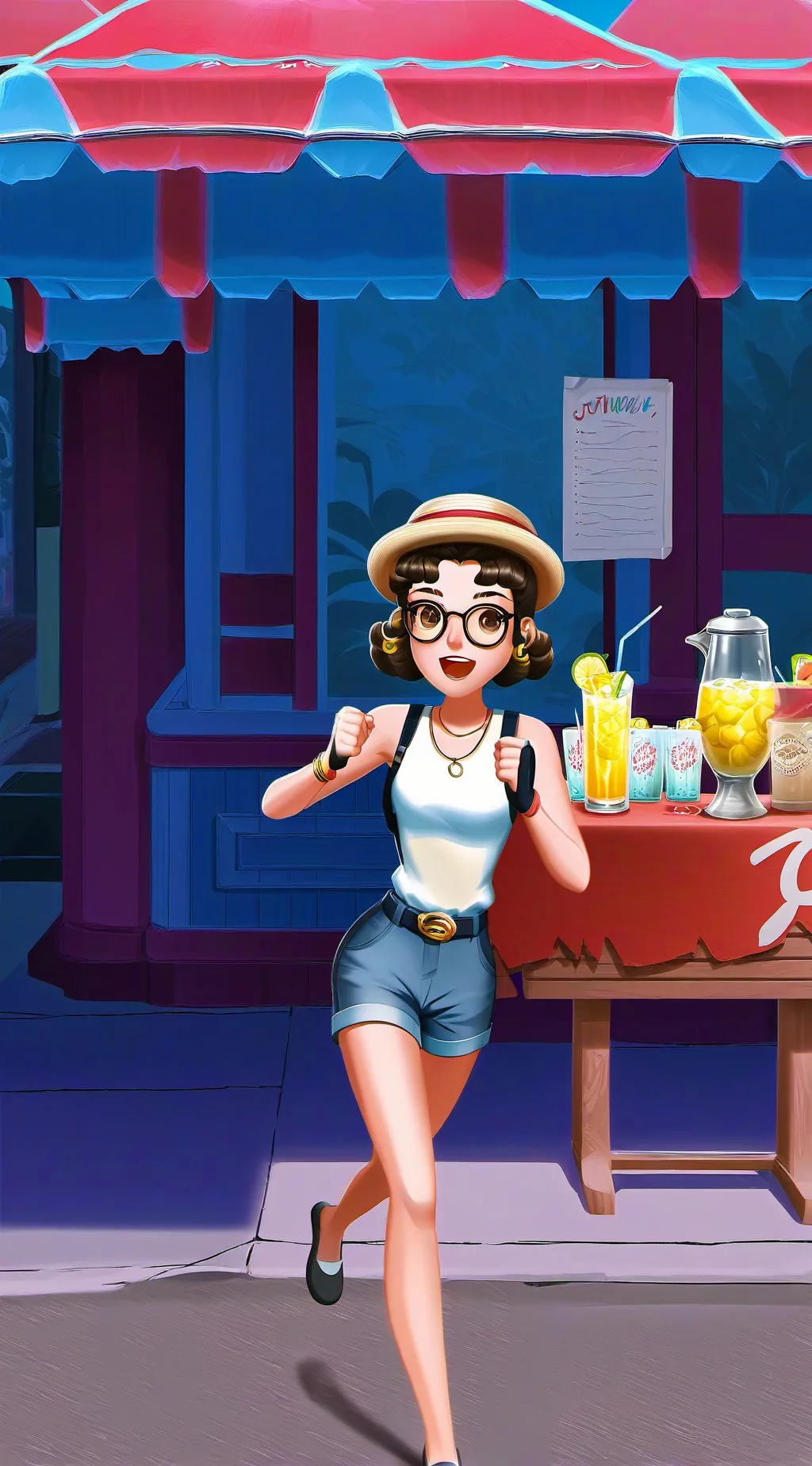 ai character: The Lemonade Tycoo background