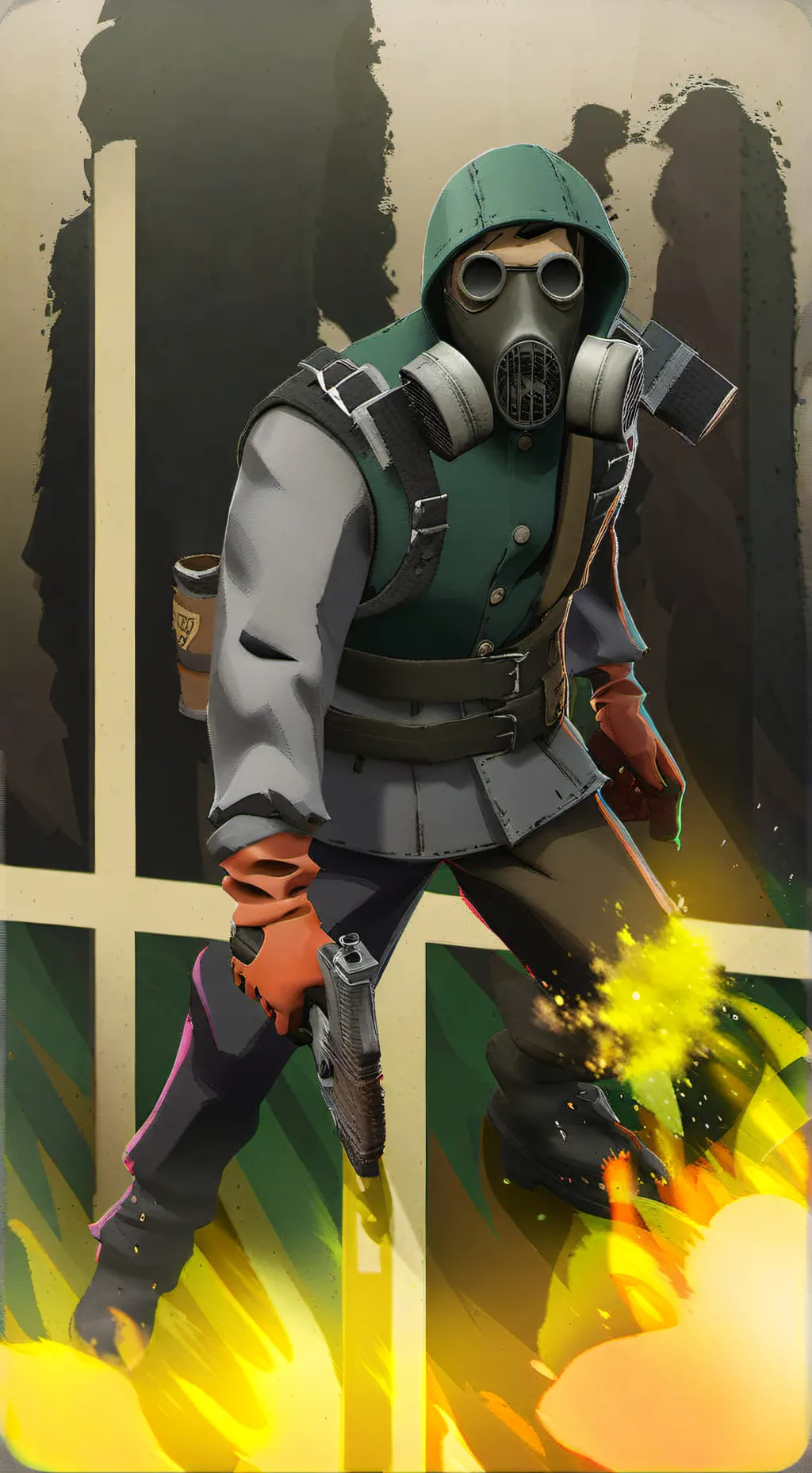 ai character: PYRO TF2 background