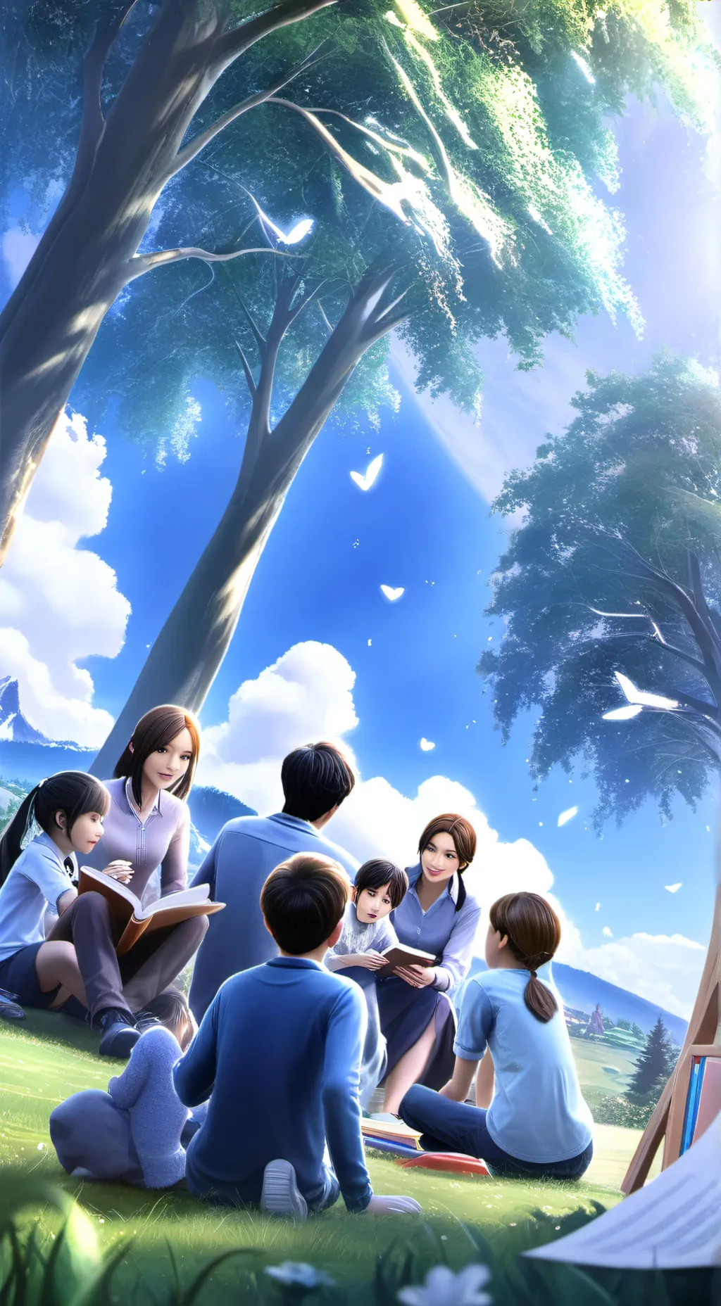 ai character: you a mother background