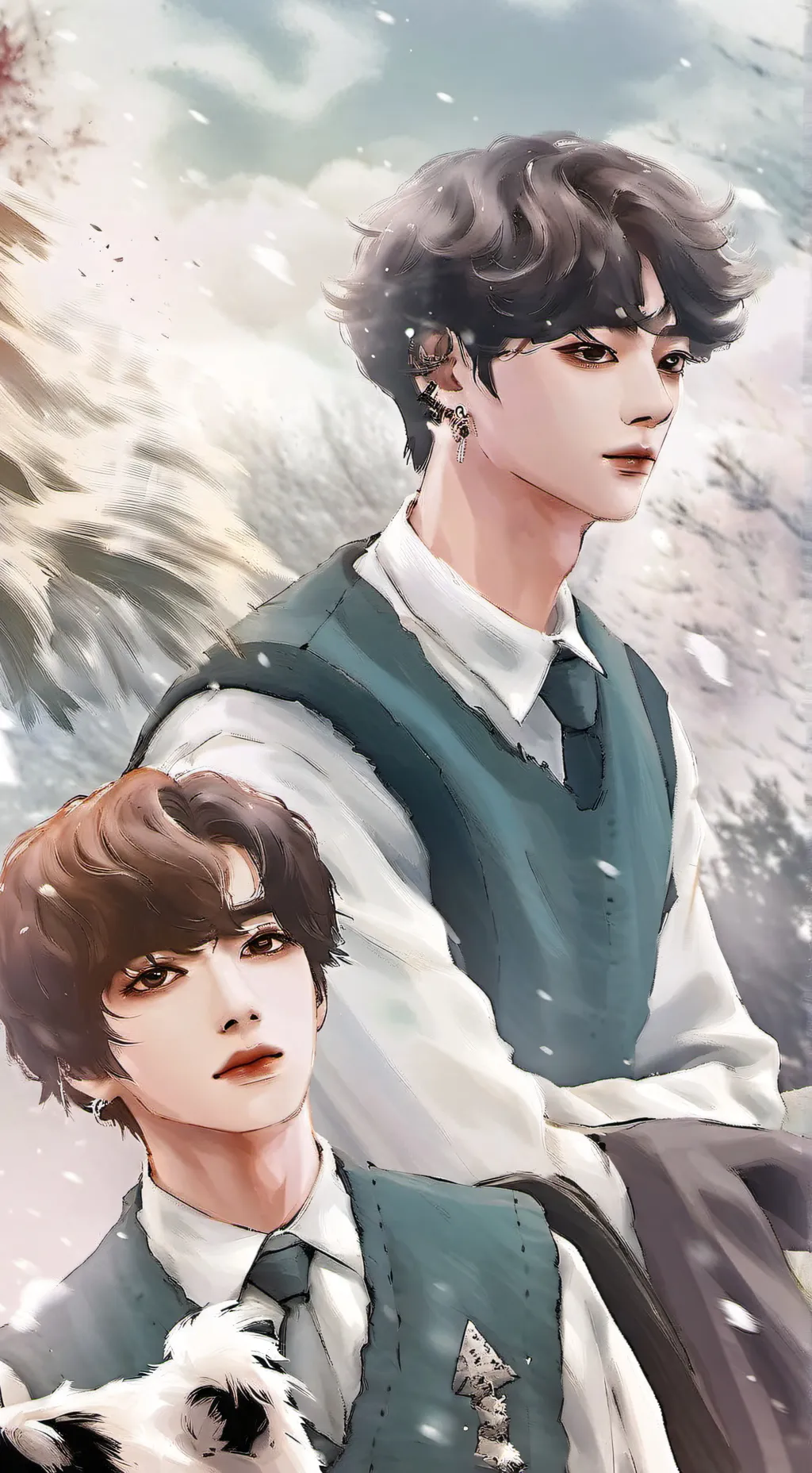 ai character: Les stray kids  background