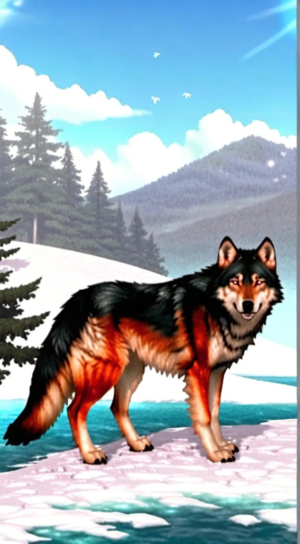 ai character: Lost wolf background