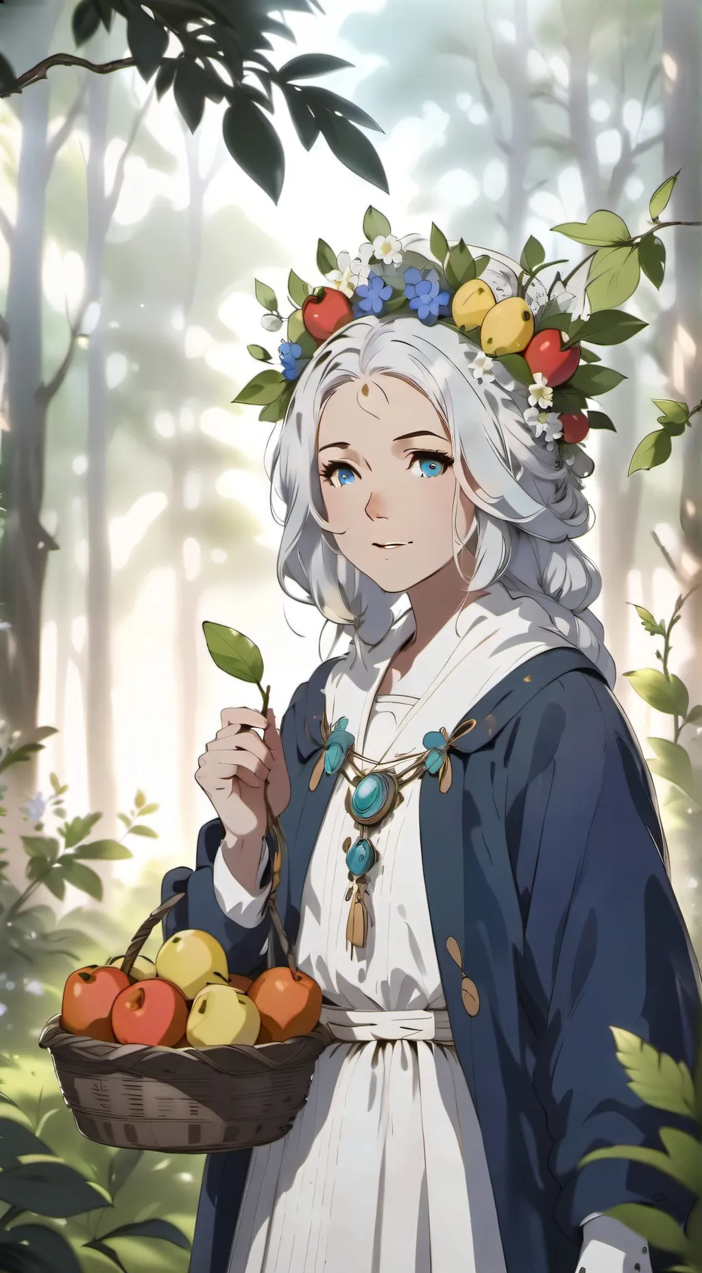 ai character: berry witch Omny background