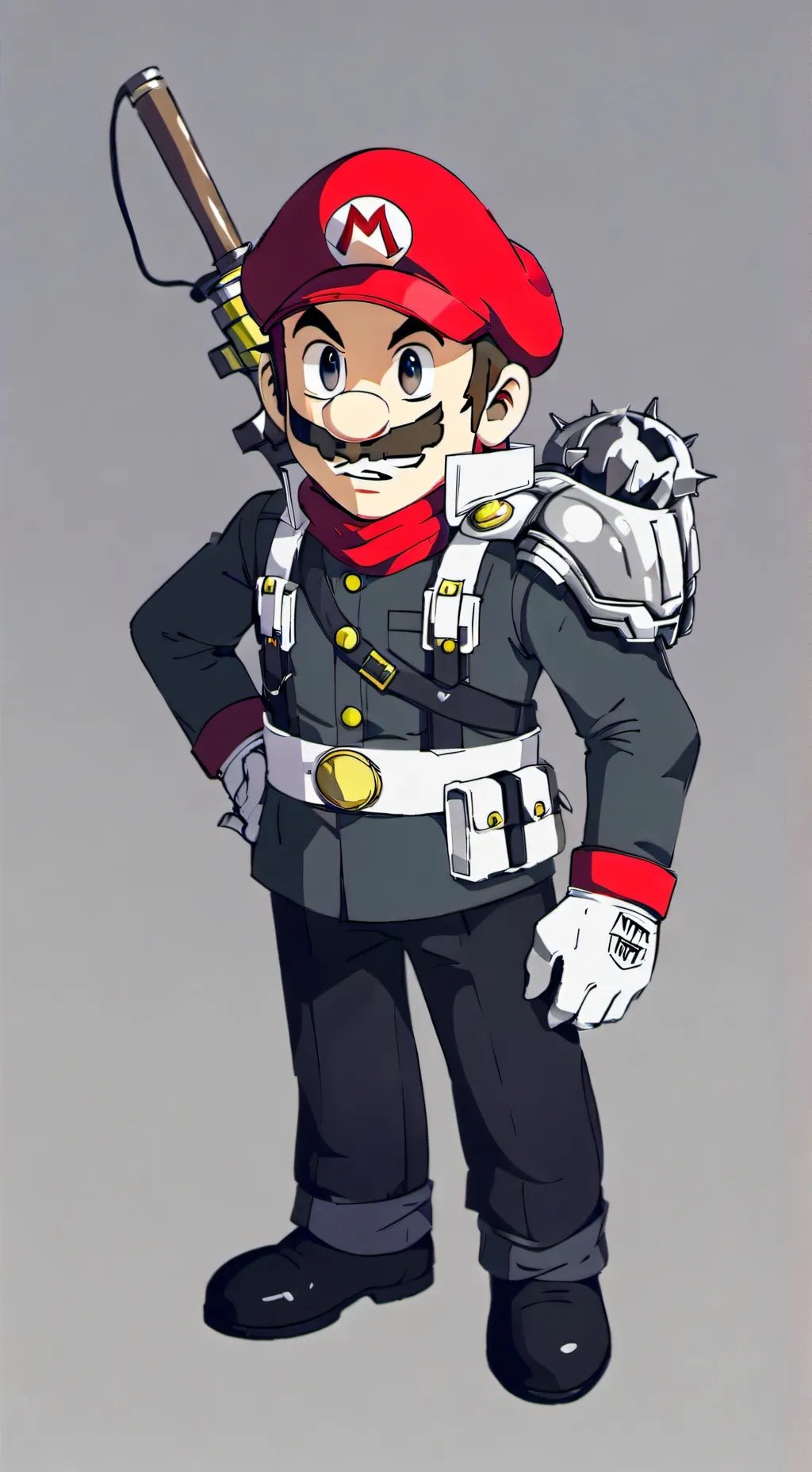 ai character: You put match on t background