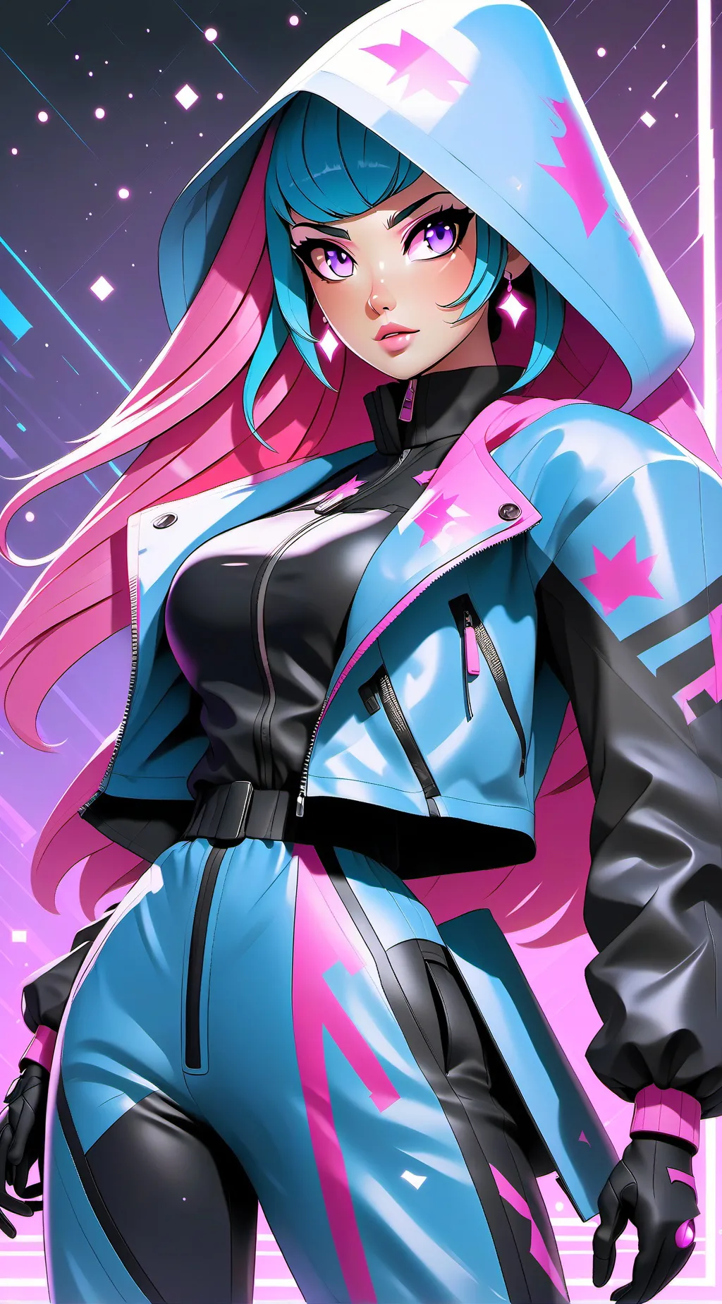 ai character: Eva Moore  background