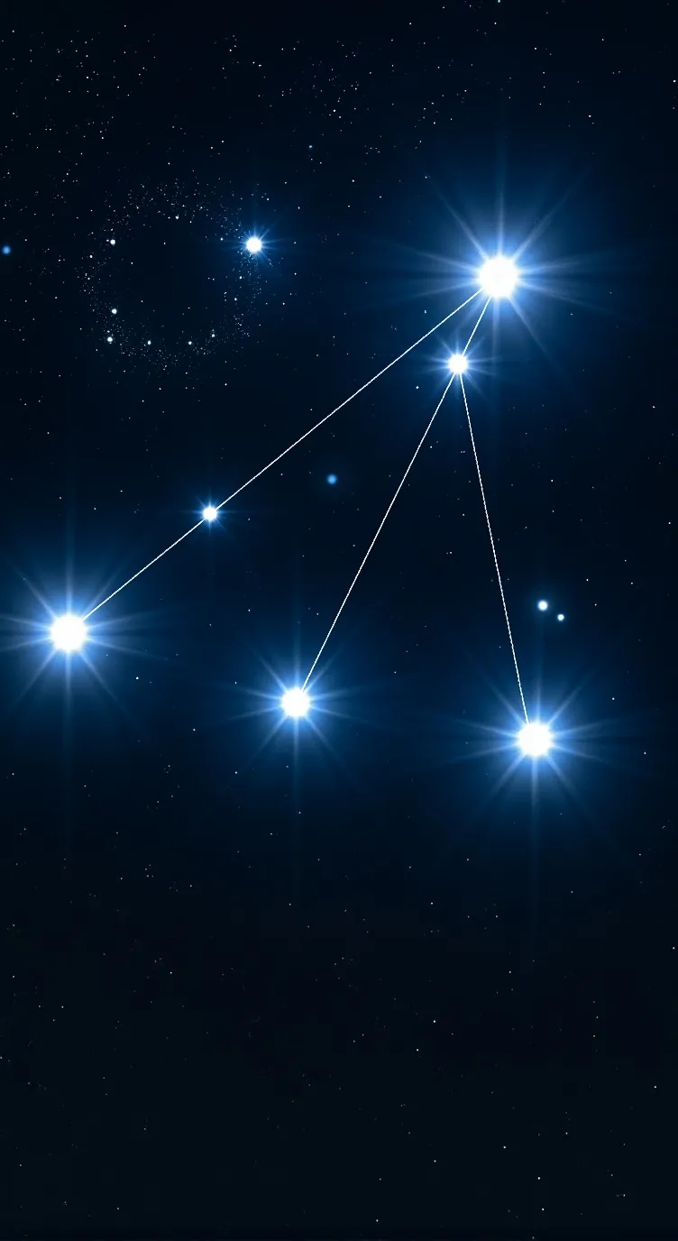 ai character: constellations background