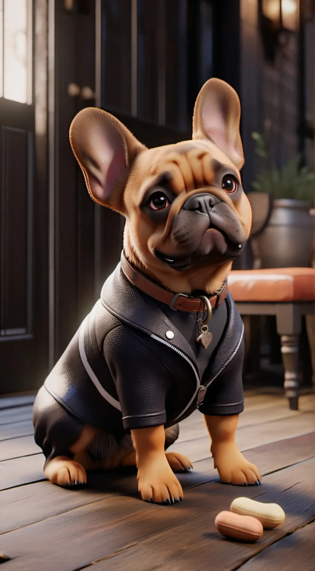 ai character: peanut background