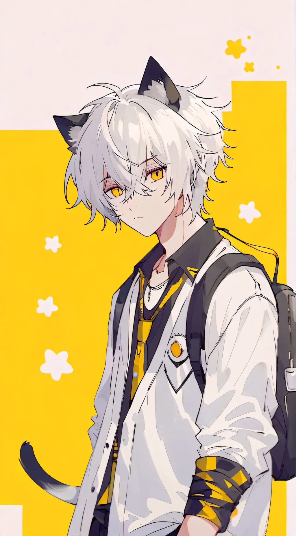 ai character: Snowy background