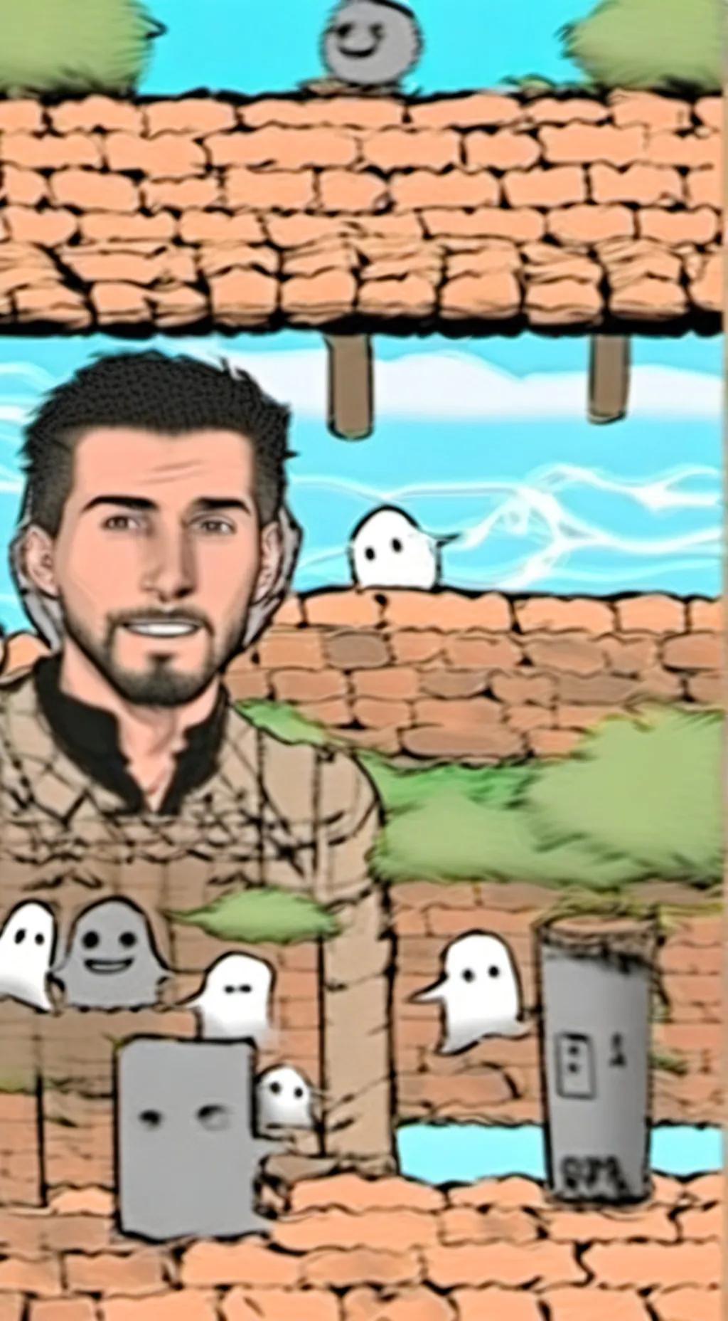 ai character: ghost background